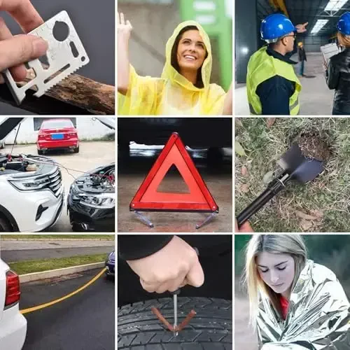 AUTODECO Roadside Emergency Car Kit 95 Pieces - 6