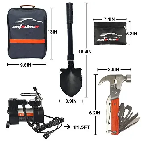AUTODECO Roadside Emergency Car Kit 95 Pieces - 5
