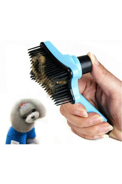 Automatic Self-Cleaning Button Pet Brush Cat Dog Hair Remover Comb - 2