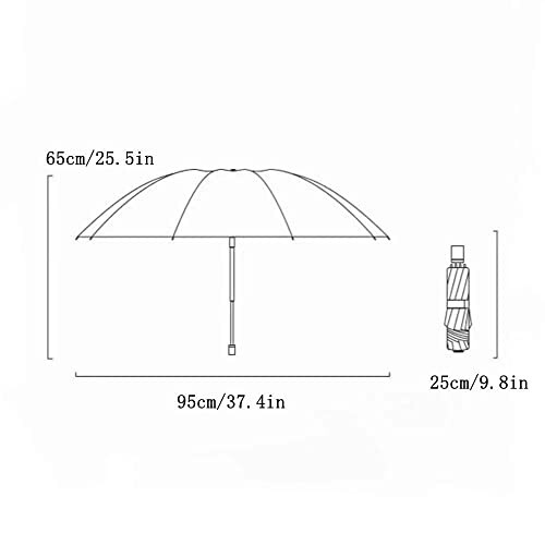 Automatic Umbrella Windproof Travel Umbrella Windproof Small Lightweight Sturdy Steel Shaft Mini Folding and Portable Backpack Car Purse Men and Women Umbrella Business Solid Color Umbrella Sun Umbrella Windproof Umbrella - 2