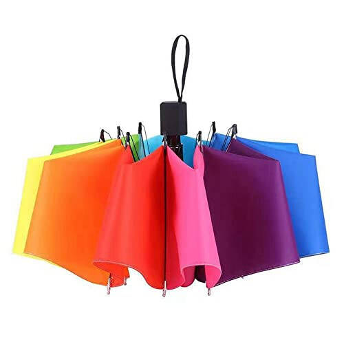 Automatic Umbrella Windproof Travel Umbrella Windproof Small Lightweight Sturdy Steel Shaft Mini Folding and Portable Backpack Car Purse Men and Women Umbrella Business Solid Color Umbrella Sun Umbrella Windproof Umbrella - 7