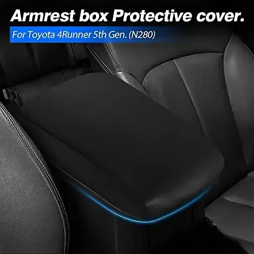 Autorder Center Console Cover for 2010-2022 2023 2024 Toyota 4Runner Accessories Armrest Cover Anti-Scratch Middle Console Pad Leather Armrest Protector - AUTORDER (1)