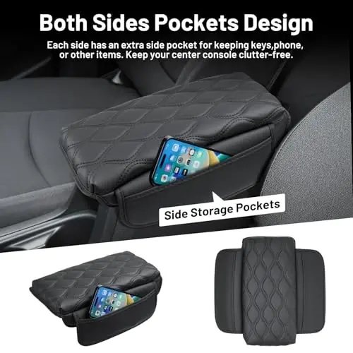 Autorder Center Console Cover for Toyota Corolla Cross 2022-2025 Accessories Armrest Cushion Cover Nappa Leather Middle Console Covers Sportage Console Cushion Pad Anti-Scratch - 6