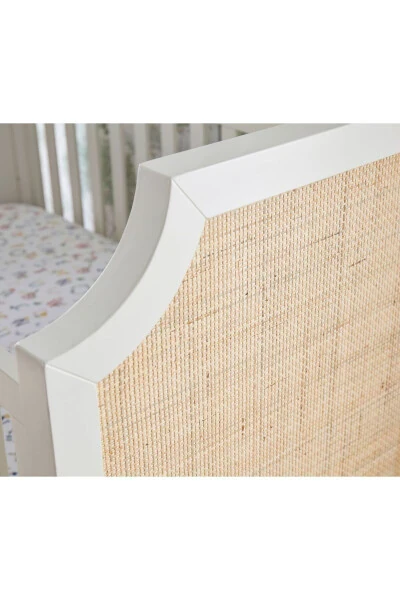 Ava Regency Canopy Crib and Cradle, Stylish Hollywood Style and Convertible Design - 3
