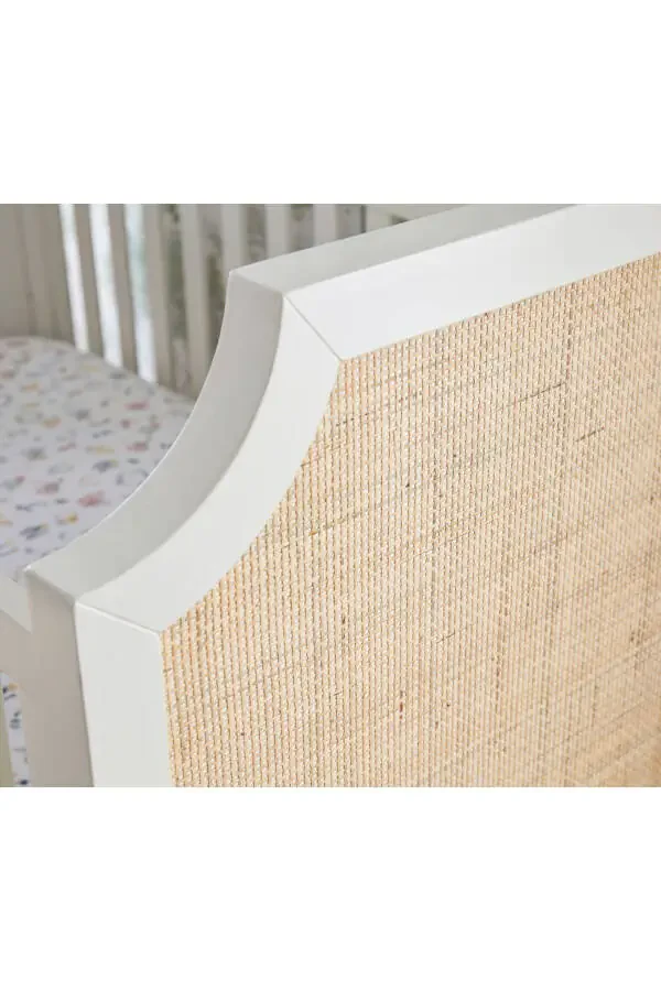 Ava Regency Canopy Crib and Cradle, Stylish Hollywood Style and Convertible Design - 3