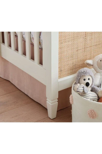 Ava Regency Canopy Crib and Cradle, Stylish Hollywood Style and Convertible Design - 4