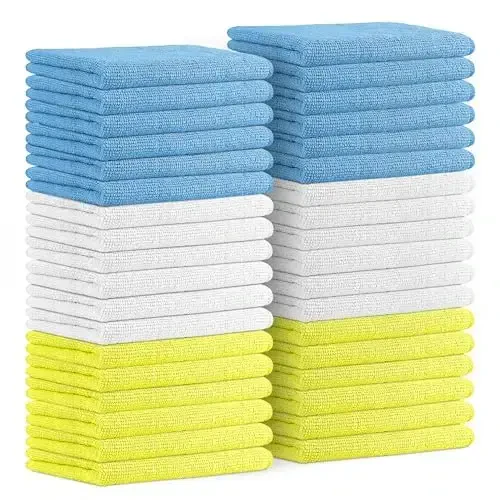 Avalon Towels Microfiber Cleaning Cloths (Value Pack of 36) Size 16