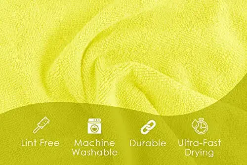 Avalon Towels Microfiber Cleaning Cloths (Value Pack of 48) Size 16