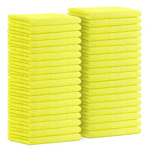 Avalon Towels Microfiber Cleaning Cloths (Value Pack of 36) Size 16
