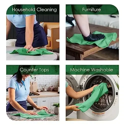 Avalon Towels Microfiber Cleaning Cloths (Value Pack of 36) Size 16