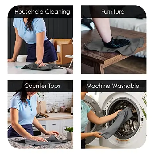 Avalon Towels Microfiber Cleaning Cloths (Value Pack of 36) Size 16