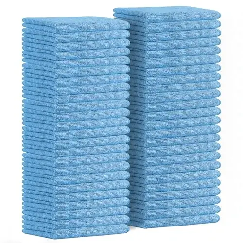 Avalon Towels Microfiber Cleaning Cloths (Value Pack of 48) Size 16