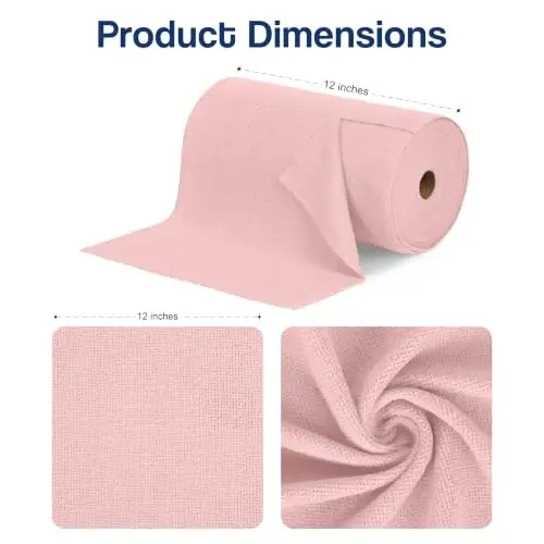 Avalon Towels Microfiber Cleaning Cloth Roll (Value Pack of 75) - Size 12x12 Inches, Tear Away Microfiber Towel Rolls, Highly Absorbent, Reusable, Lint and Streak Free Cleaning Rags for Home - Avalon Towels (1)