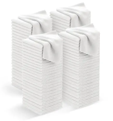 Avalon Towels Microfiber Cleaning Cloths (Value Pack of 100) - Size 12 x 12 Inches, Highly Absorbent Cleaning Rags, Lint Free, Reusable and Washable, Microfiber Towels for Cars - 1