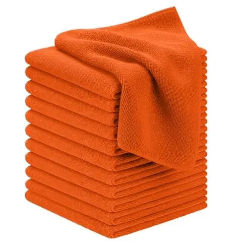 Avalon Towels Microfiber Cleaning Cloths (Value Pack of 12) - Size 12 x 12 Inches, Highly Absorbent Cleaning Rags, Lint Free, Reusable and Washable, Microfiber Towels for Cars - 1