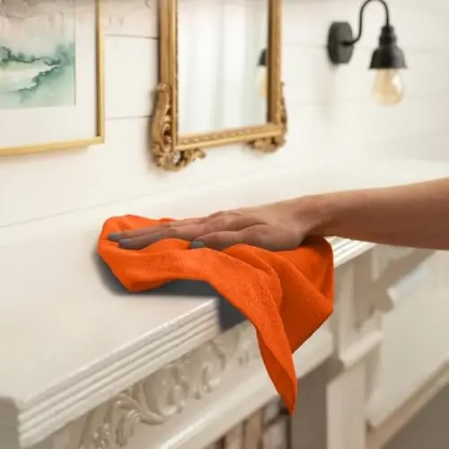 Avalon Towels Microfiber Cleaning Cloths (Value Pack of 12) - Size 12 x 12 Inches, Highly Absorbent Cleaning Rags, Lint Free, Reusable and Washable, Microfiber Towels for Cars - AVALON TOWELS (1)