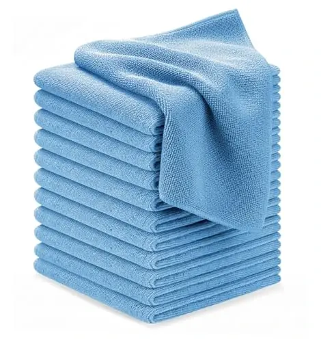 Avalon Towels Microfiber Cleaning Cloths (Value Pack of 12) - Size 12 x 12 Inches, Highly Absorbent Cleaning Rags, Lint Free, Reusable and Washable, Microfiber Towels for Cars - 1