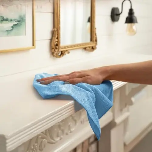 Avalon Towels Microfiber Cleaning Cloths (Value Pack of 24) - Size 12 x 12 Inches, Highly Absorbent Cleaning Rags, Lint Free, Reusable and Washable, Microfiber Towels for Cars - 4