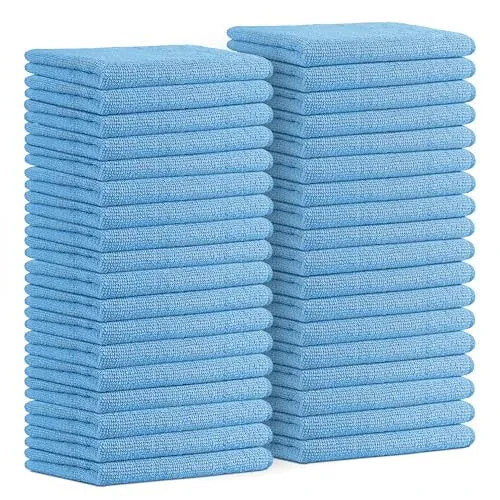 Avalon Towels Microfiber Cleaning Cloths (Value Pack of 36) Size 16