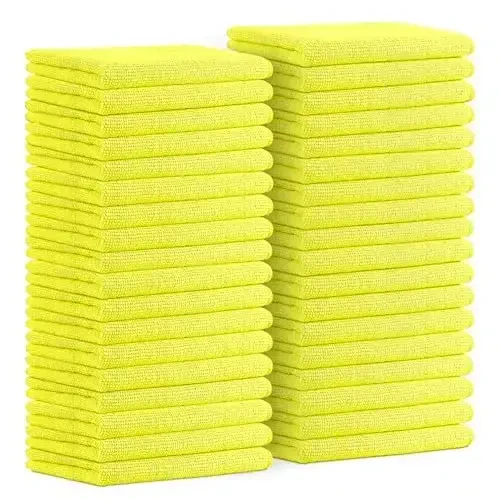 Avalon Towels Microfiber Cleaning Cloths (Value Pack of 36) Size 16