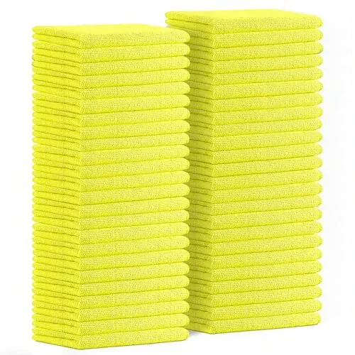 Avalon Towels Microfiber Cleaning Cloths (Value Pack of 48) Size 16