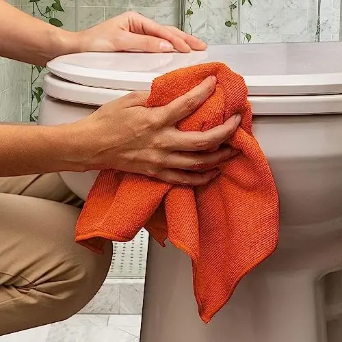 Avalon Towels Microfiber Cleaning Cloths (Value Pack of 48) - Size 16 x 16 Inches, Highly Absorbent Cleaning Rags, Lint Free, Reusable and Washable, Microfiber Towels for Cars - AVALON TOWELS (1)