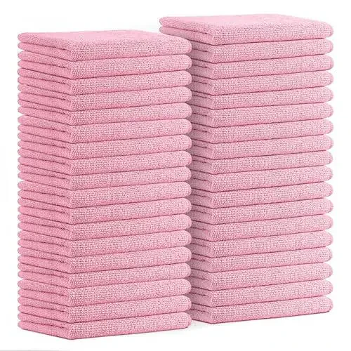 Avalon Towels Microfiber Tozalash Mato (36 dona qiymatli paket) O'lchami 16