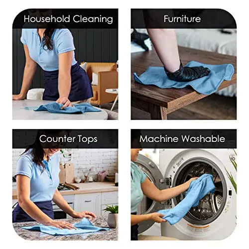 Avalon Towels Microfiber Tozalash Mato (36 dona Value Pack) Hajmi 16