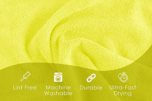 Avalon Towels Microfiber Tozalash Mato (48 dona qimmatli to'plam) O'lchami 16
