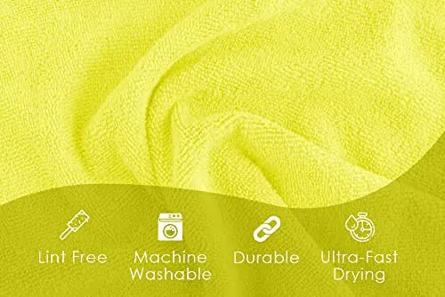 Avalon Towels Microfiber Tozalash Mato (48 dona qimmatli to'plam) O'lchami 16