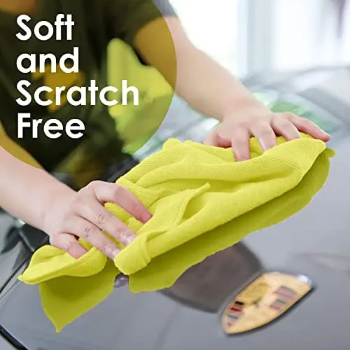 Avalon Towels Microfiber Tozalash Matolari (36 Donadan Iborat Qiymatli Paket) O'lcham 16