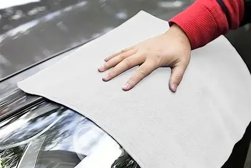 Avalon Towels Салфетки из микрофибры для уборки (выгодная упаковка из 36 штук) Размер 40 x 40 см, Высокоабсорбирующие тряпки для уборки, Безворсовые салфетки для уборки, Многоразовые и моющиеся, Салфетки из микрофибры для автомобилей (белые) - 5