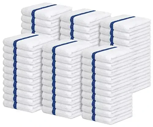 Avalon Towels Terry Bar Mop Sochiqlari (60 dona qadoq) O'lcham 16