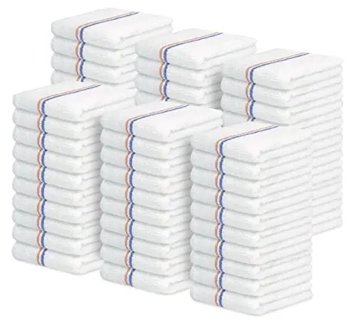 Avalon Towels Terry Bar Mop Sochiqlari (60 Donadan İborat Paket) O'lchami 16