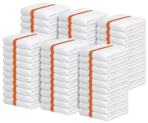 Avalon Towels Terry Bar Mop Sochiqlarining 60 dona to'plami. Olchami 16