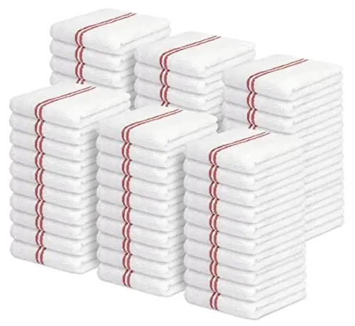 Avalon Towels Terry Bar Mop Towels (Value Pack of 60) Size 16