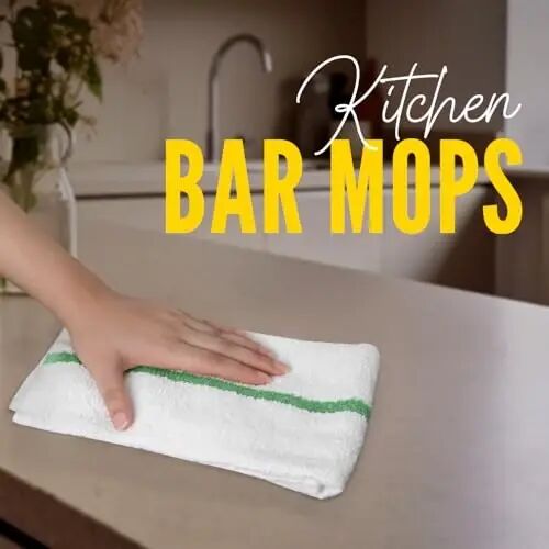 Avalon Towels Terry Bar Mop Towels (Value Pack of 60) Size 16