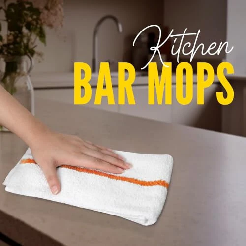 Avalon Towels Terry Bar Mop Towels Value Pack of 60 Size 16