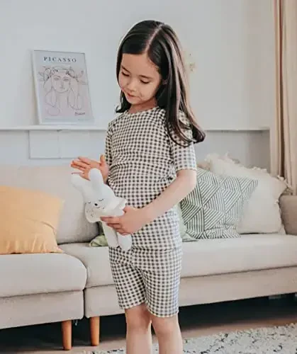 AVAUMA Baby Boys Girls Pajama Set 6M-7T Kids Cute Toddler Snug fit Pattern Design Pjs Cotton Sleepwear - 4