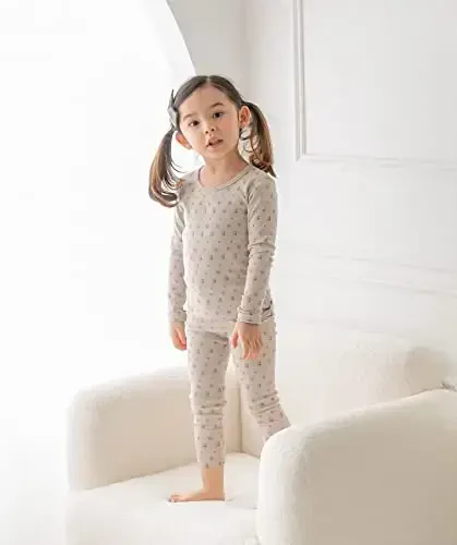 AVAUMA Baby Boys Girls Pajama Set 6M-7T Kids Cute Toddler Snug fit Pattern Design Pjs Cotton Sleepwear - 4