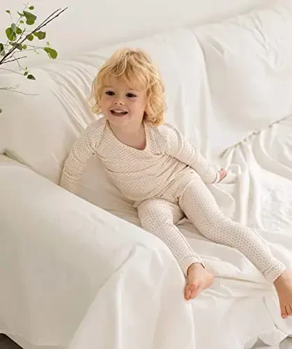 AVAUMA Baby Boys Girls Pajama Set 6M-7T Kids Cute Toddler Snug fit Pattern Design Pjs Cotton Sleepwear - 5