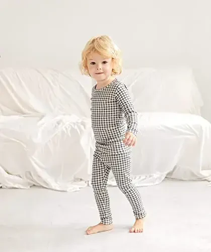 AVAUMA Baby Boys Girls Pajama Set 6M-7T Kids Cute Toddler Snug fit Pattern Design Pjs Cotton Sleepwear - 4