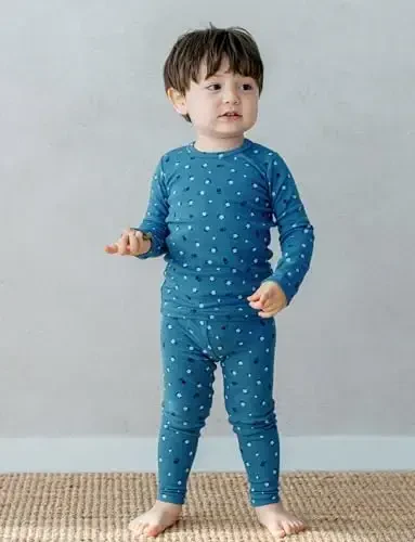 AVAUMA Baby Boys Girls Pajama Set 6M-7T Kids Cute Toddler Snug fit Pattern Design Pjs Cotton Sleepwear - 4