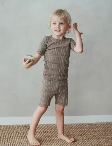 AVAUMA Baby Boys Girls Pajama Set 6M-7T Kids Cute Toddler Snug fit Pattern Design Pjs Cotton Sleepwear - 4