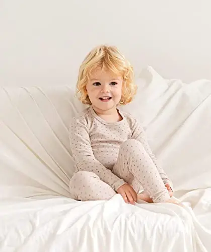 AVAUMA Baby Boys Girls Pajama Set 6M-7T Kids Cute Toddler Snug fit Pattern Design Pjs Cotton Sleepwear - 5