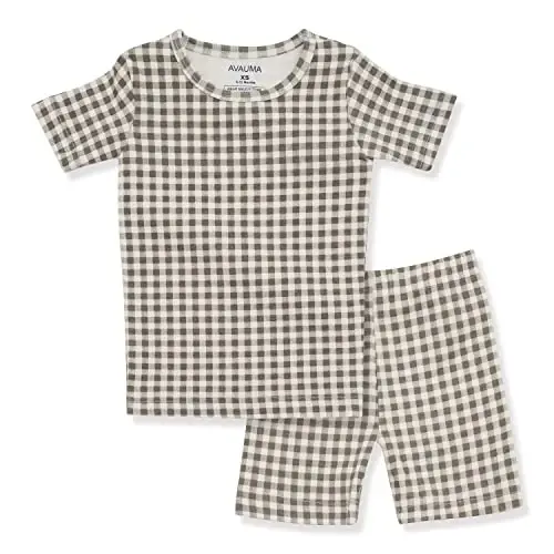 AVAUMA Baby Boys Girls Pajama Set 6M-7T Kids Cute Toddler Snug fit Pattern Design Pjs Cotton Sleepwear 