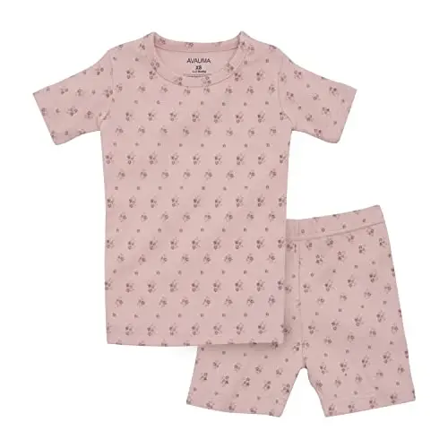 AVAUMA Baby Boys Girls Pajama Set 6M-7T Kids Cute Toddler Snug fit Pattern Design Pjs Cotton Sleepwear - 1