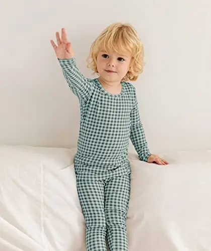 AVAUMA Bebek Erkek Kız Pijama Takımı 6 Ay-7 Yaş Çocuk Sevimli Küçük Çocuk Dar Kesim Desen Tasarım Pijama Pamuklu Uyku Giyim - 5