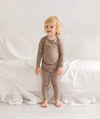 AVAUMA Baby Boys Girls Pajama Set 6M-7T Kids Cute Toddler Snug fit Pattern Design Pjs Cotton Sleepwear - 4