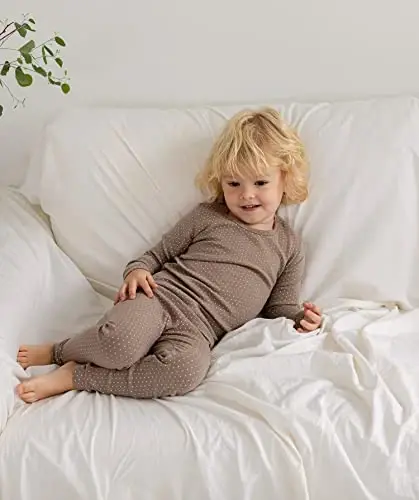 AVAUMA Baby Boys Girls Pajama Set 6M-7T Kids Cute Toddler Snug fit Pattern Design Pjs Cotton Sleepwear - 5